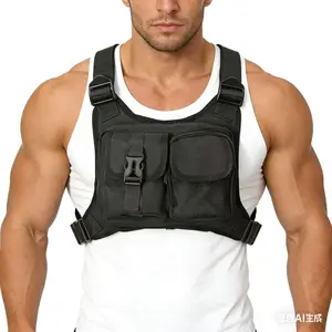 Men's Fitness Chest Bag, Outdoor Multifunctional Training Chest Bag, Running Sports Backpack, Ideal for Workouts