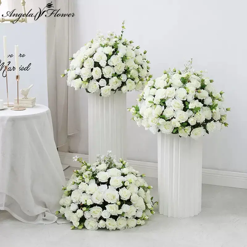 A7660 Realistic Artificial Silk Floral Arrangement Centerpiece, Wedding Table Decoration Ornaments, Home Party Flower Ball Props