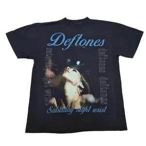 Vintage Déftones Shirt, Saturday Night Wrist Metal Band Tee Graphic, Women's Top For Fan