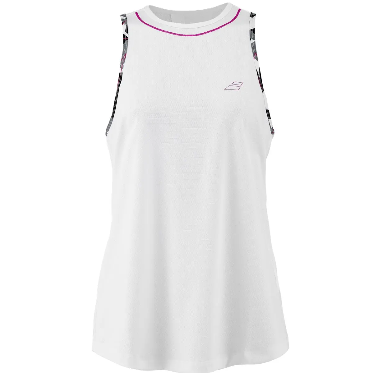 Babolat Women's Aero Tennis Training Tank Top (White/White)