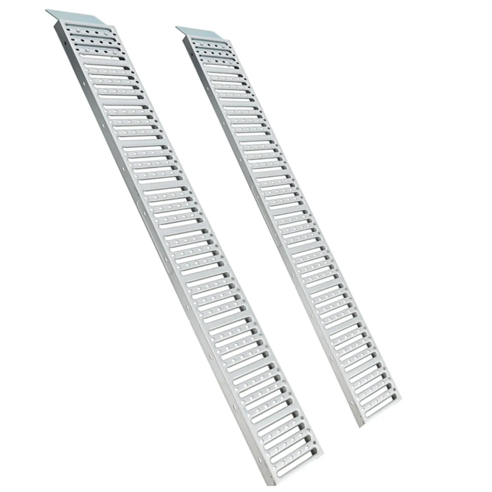 GARVEE 72" L x 9" W Anti-Slip Steel Loading Ramps Set of Two, 1000 lbs Capacity, Rust-Resistant, Ideal for Motorcycles, ATVs, Lawnmowers