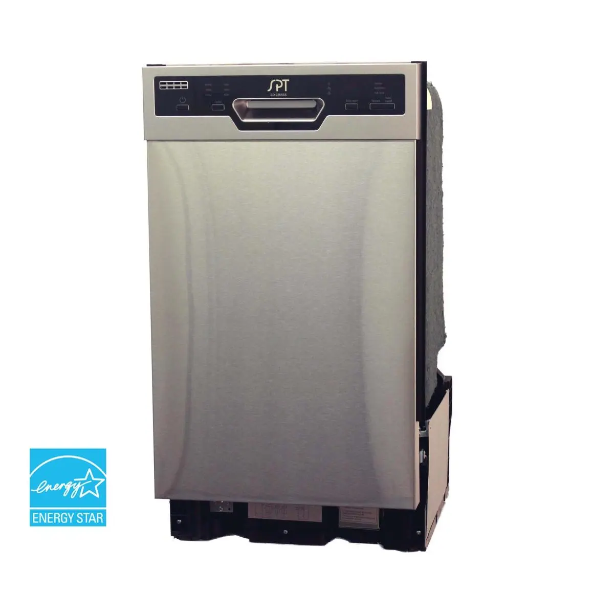 Sunpentown  18 in. Energy Star Built-In Dishwasher with Heated Drying, Stainless Steel