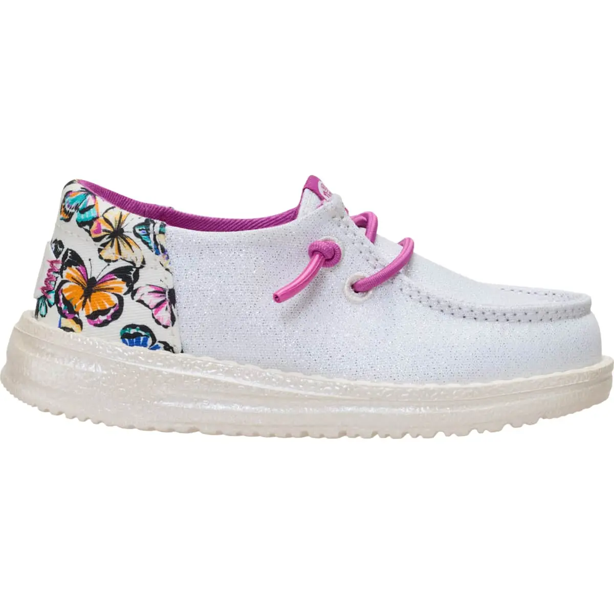 HEYDUDE Wendy Funk Kids Butterfly - Comfortable Slip on Shoes for Kids