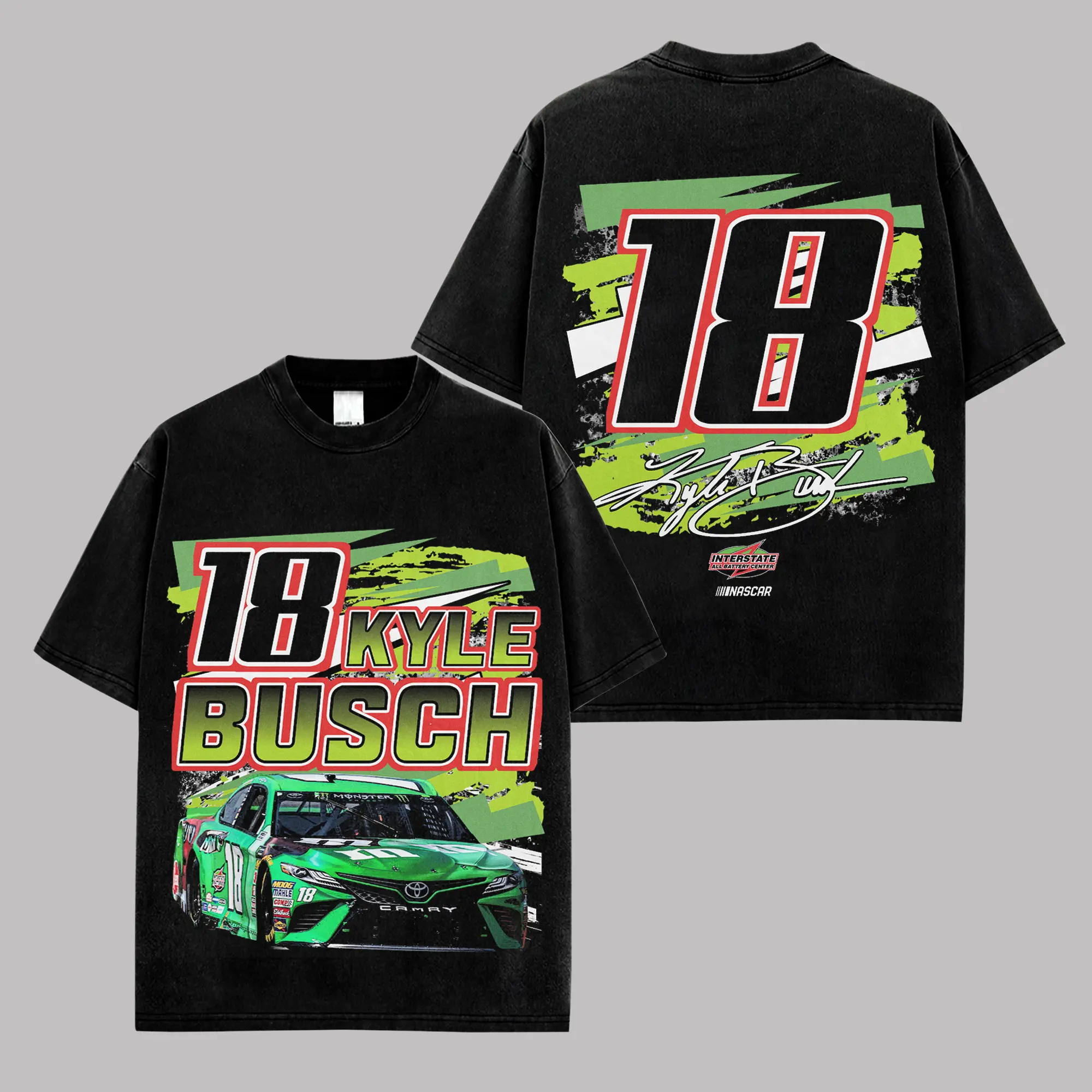 [🎉100% Cotton] Kyle Busch 'ROWDY 18' Graphic For NASCAR Fans, Motorsport Fans Apparel, Kyle Busch Fans Streetwear Tee, Gift For Kyle Thomas Busch Fan Graphic Tee