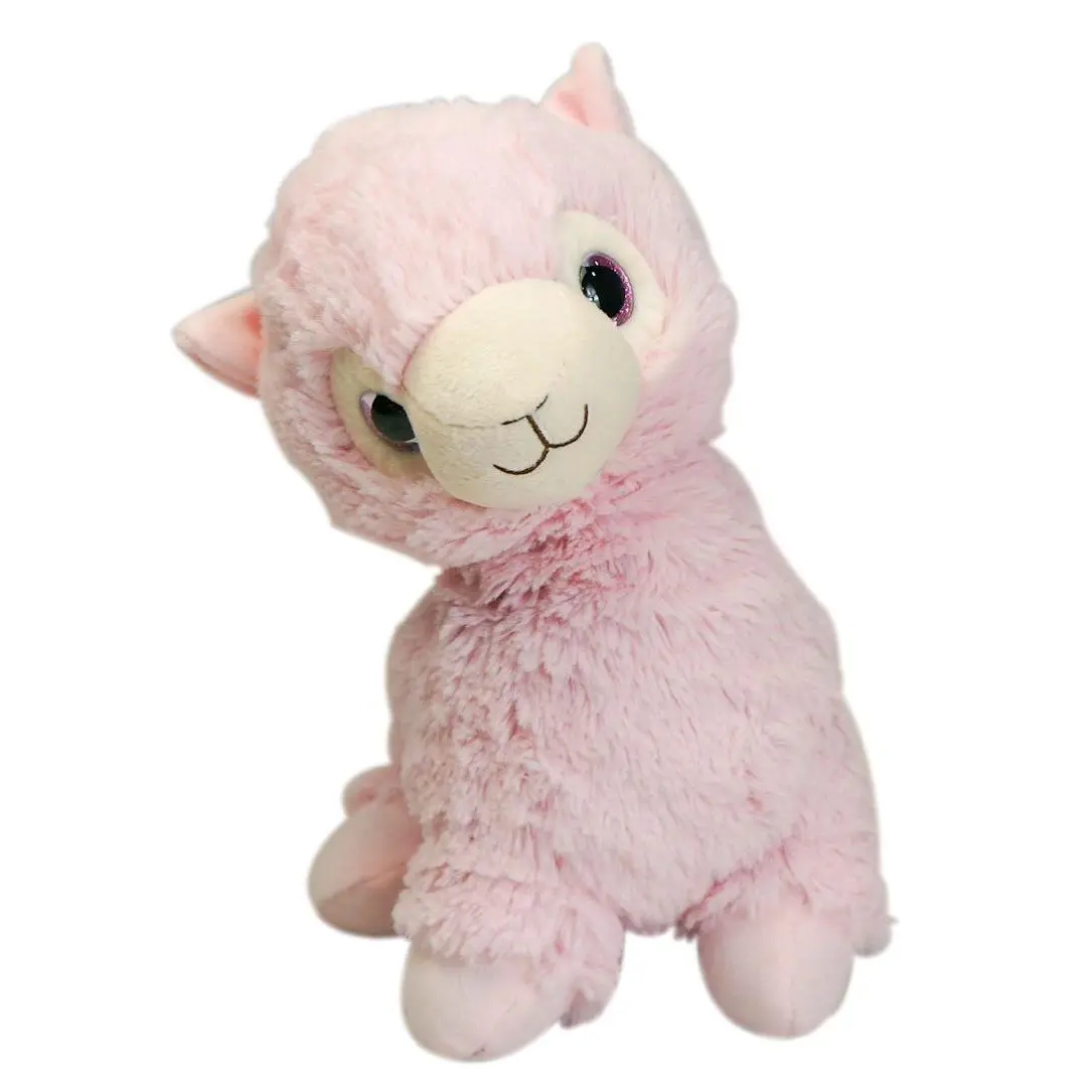 Intelex WARMIES Super Soft Microwave-Safe Plush Llama, Pink Heatable Lavender-Scented Stuffed Animal Snuggle Buddy