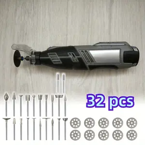 1Set Stone Carving Kit Diamond Burr Bits Compatible with Dremel, 20PCS Polishing Kits Rotary Tools Accessories for Carving, Engraving, Grinding, Stone, Rocks, Jewelry, Glass, Ceramics