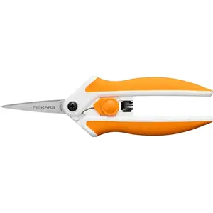 Micro-Tip Spring Assisted Scissors, Precision Cutting Stainless Steel Blades, Comfort Handle, Cut Details in Fabric, Sewing Scissors and Arts and Crafts Tools