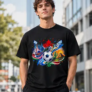 2026 New Model Soccer Cup Travel USA Canada Mexico T-Shirt, North America Sports Fan Tee for Game Day, Summer Streetwear & Casual Gift