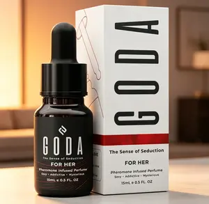 GODA Pheromones For Her Original 15ml，Women’s Floral Amber Scent，Jasmine Rose Pink Pepper，Vegan Cruelty-Free