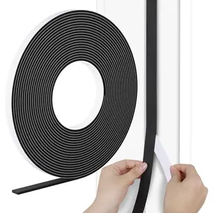 Adhesive Door Weather Stripping,1/2Inch Wide X 1/8 Inch Thick, Insulation Tape,Air Conditioner ,Window Soundproof Weatherproof,Total 33  Long