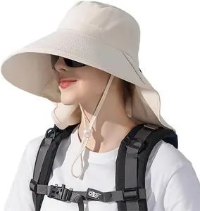 Womenss-Summer-Sun-Hat - Wide-Brim UV-Protection Quick-ry Beach-Bucket-Hat for Fishing Camping Travel