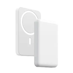 Magnetic Power Bank 5000mAh, Portable Wireless Charger, Fast Charging MagSafe Battery Pack for iPhone 17/16/15/14/13/12/Pro Max, USB C Compact Device Smartphone Accessories