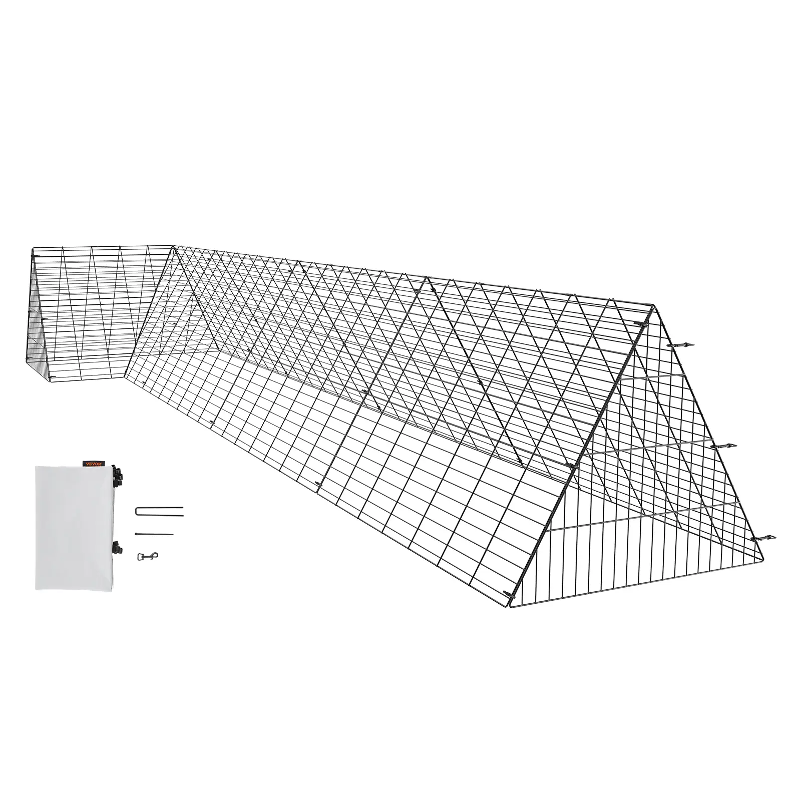 【summerfinds】VEVOR Chicken Tunnels, 157.5 x 39.4 x 24.2 inch(LxWxH) Chicken Tunnels for Yard, Portable Chicken Tunnels for Outside with Corner Frames, Chicken Coop Run, Suitable for Chickens, Ducks, Rabbits