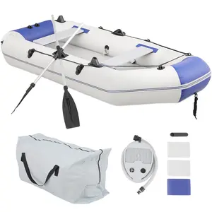 1-3 Person Inflatable Boat(Oars Included), Inflatable Raft for Water Sports, Quick Inflation & Deflation, 800lb Weight Capacity