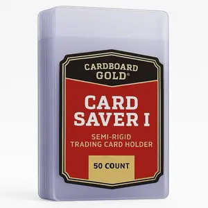 Cardboard Gold Card Saver I 50 count & 100 Count + 1 pack card Penny sleeves + 3 microfiber cleaning cloths