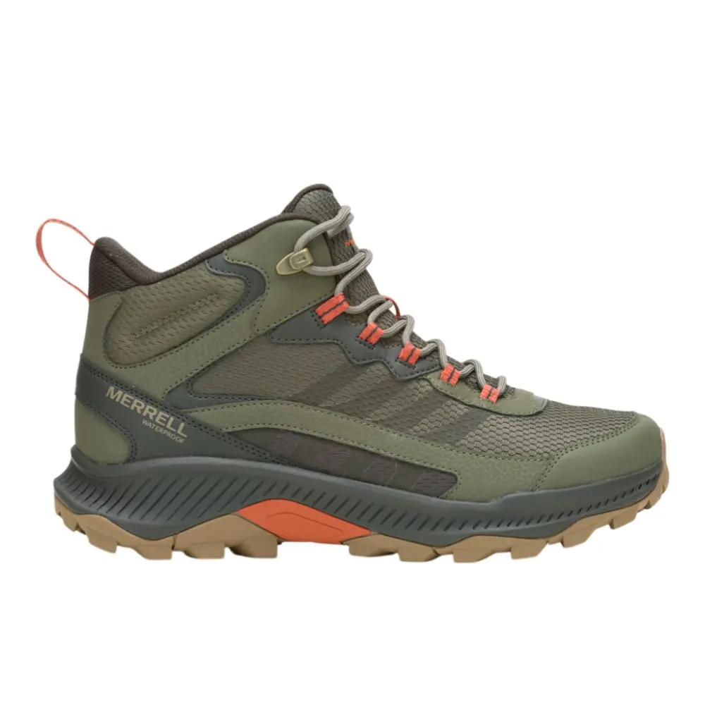 Merrell Mens Speed Strike 2 Lace Up Hiking Casual Boots Ankle - Green
