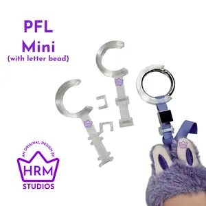 PFL Security & Anti-Flip Solution for Mini Plush Pendant | Keychain Anti-Theft Device | Keyring Clip Guard Protector | Keychain Lock |  Flip Prevention System