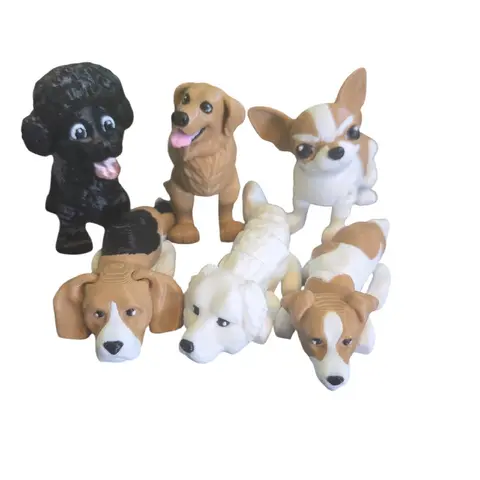 Lightweight 3D Printed Dog Figurines for Home Decor