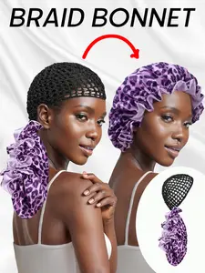 Women's Satin Sleep Cap Hair Protector, Soft Comfortable Design, Adjustable Headband, Lightweight Nightcap, Fashionable Hair Accessory, Sleep Bonnets