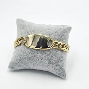 Male Gold-Plated High-Quality 8-Inch Stack Bangle, Trendy Fashionable Accessories, Men's Bracelet, Costume Jewelry