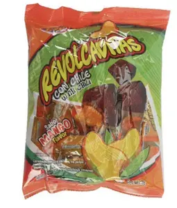 Jovy Revolcaditas Chili Mango Candy 6oz Bag Mexican Sweet & Tangy Mango Chewy Candy with Mild Spice Snack Treat Party Candy