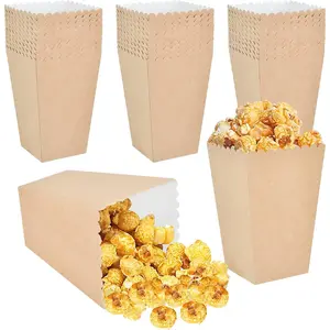 150 count Popcorn Boxes, 22-27 Oz Mini Paper Popcorn Box, Oil-Proof  Paper Popcorn Bags, Popcorn Container for Movie Theater Carnival Birthday Party Supplies(3.54 x2.48 x5.35 Inch)