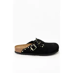 Birkenstock Women's Womenâs Boston Rivets Clog Black