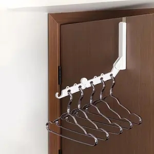 Multifunctional Travel Folding Clothes Rack, Dormitory Bedroom Drying Rack, over Cabinet Door Hanging Clothes Rack