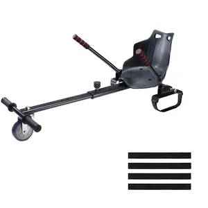 VEVOR Hoverboard Seat Attachment(Not included hoverboards), Compatible with All 6.5 8 8.5 10 Hoverboards, Grips Control, Adjustable Frame Length and 220 LBS Load Capacity, Hover Board Go Karts Accessory, for Kids Adults.