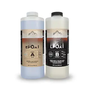 Clear Epoxy  Kit (1/2 Gal) UV, Scratch & Heat Resistant,  Safe - Ideal for Kitchen Countertop, Tabletop, Bar Top, Shower Walls,  Slabs, Other DIY Art Craft Projects