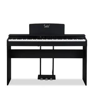 GDP-105 88 Keys Standard Full Weighted Keyboards Digital Piano with Furniture Stand, Power Adapter, Triple Pedals, Headphone，for All Experience Levels Black Multifunction