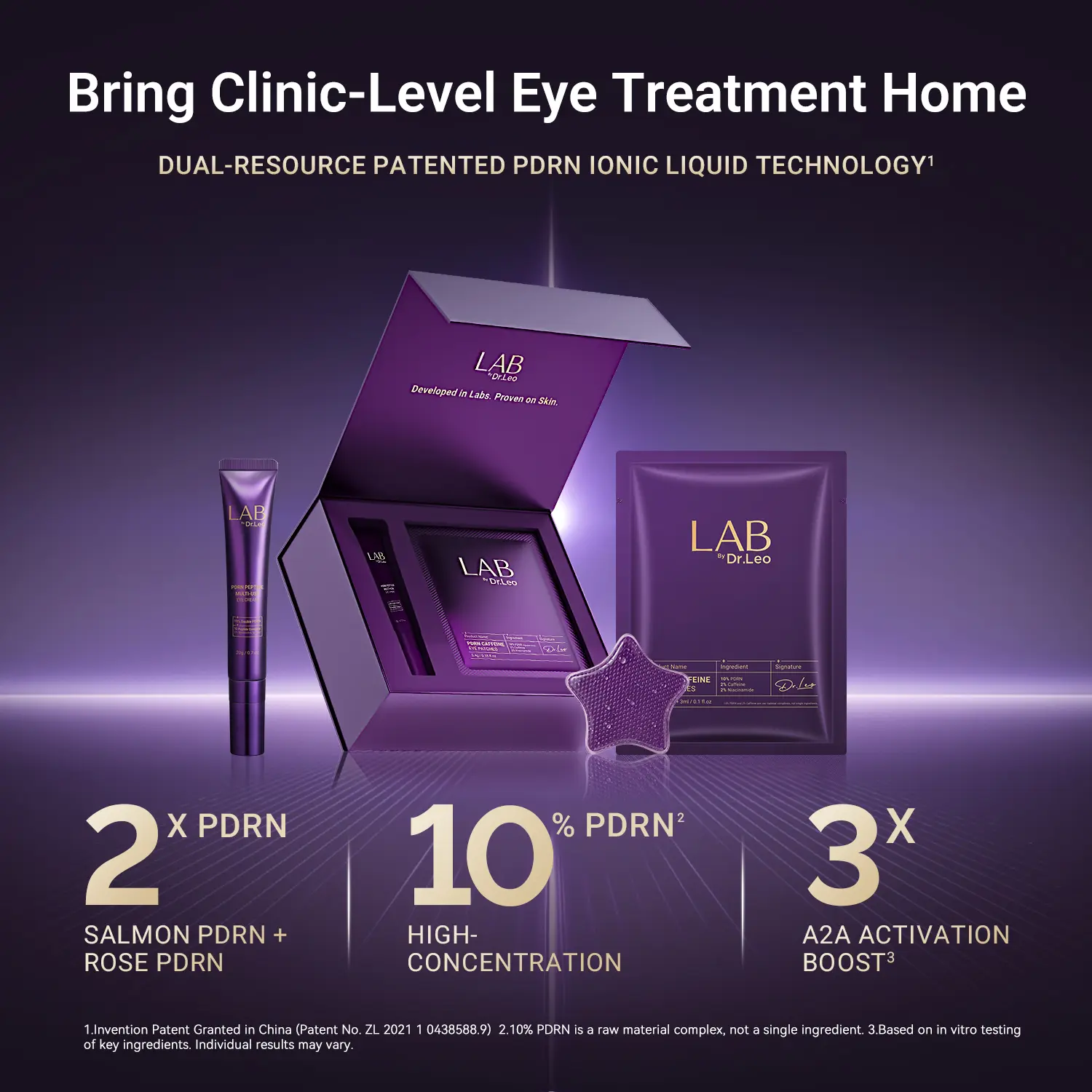 Dr.Leo PDRN EYE CARE SET Dual-Resource 10% PDRN Eye Treatment Bundle ...
