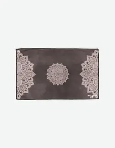 Yoga Hand Towel - Mandala Black