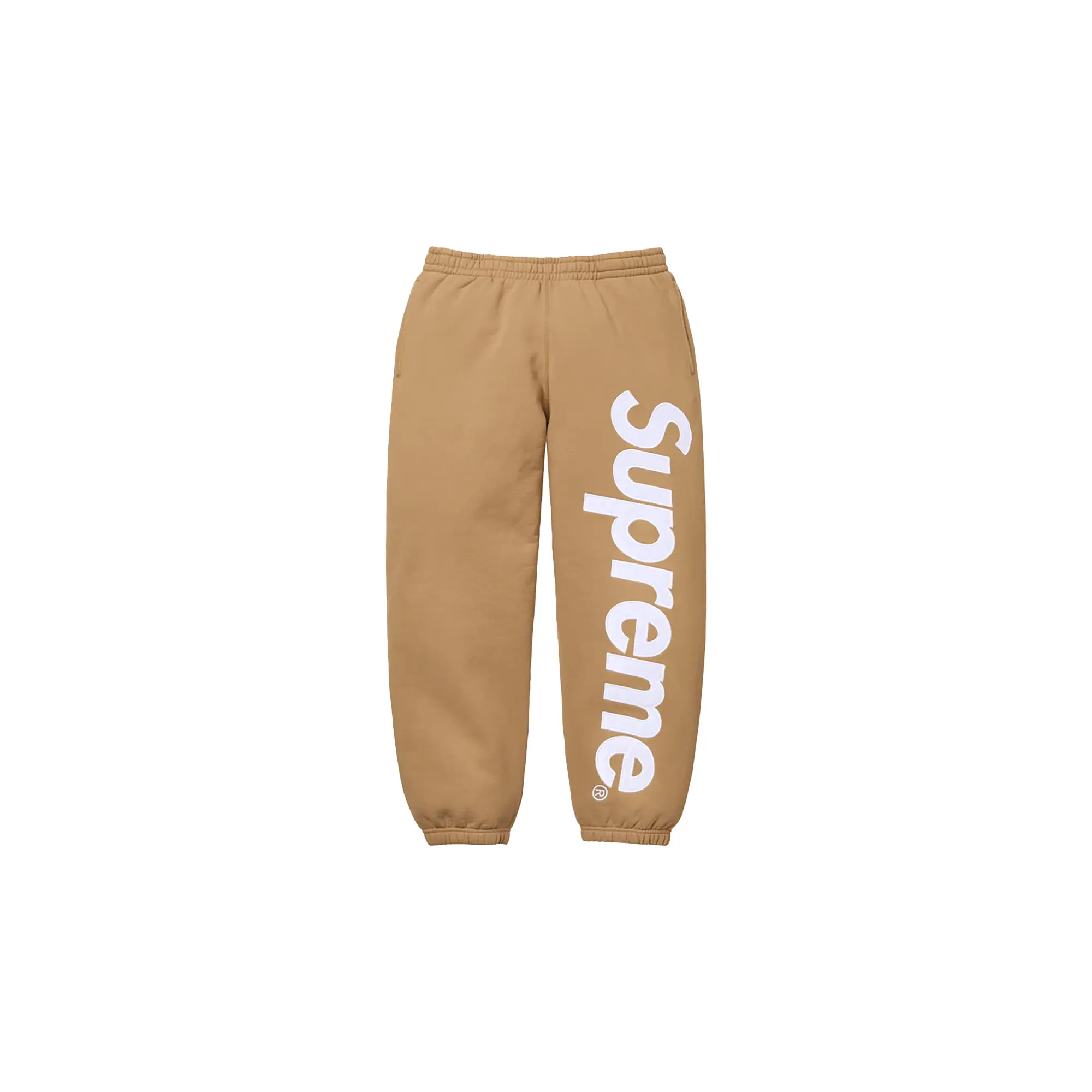 Satin Appliqué Sweatpant "FW25 - Light Tan" SU26132