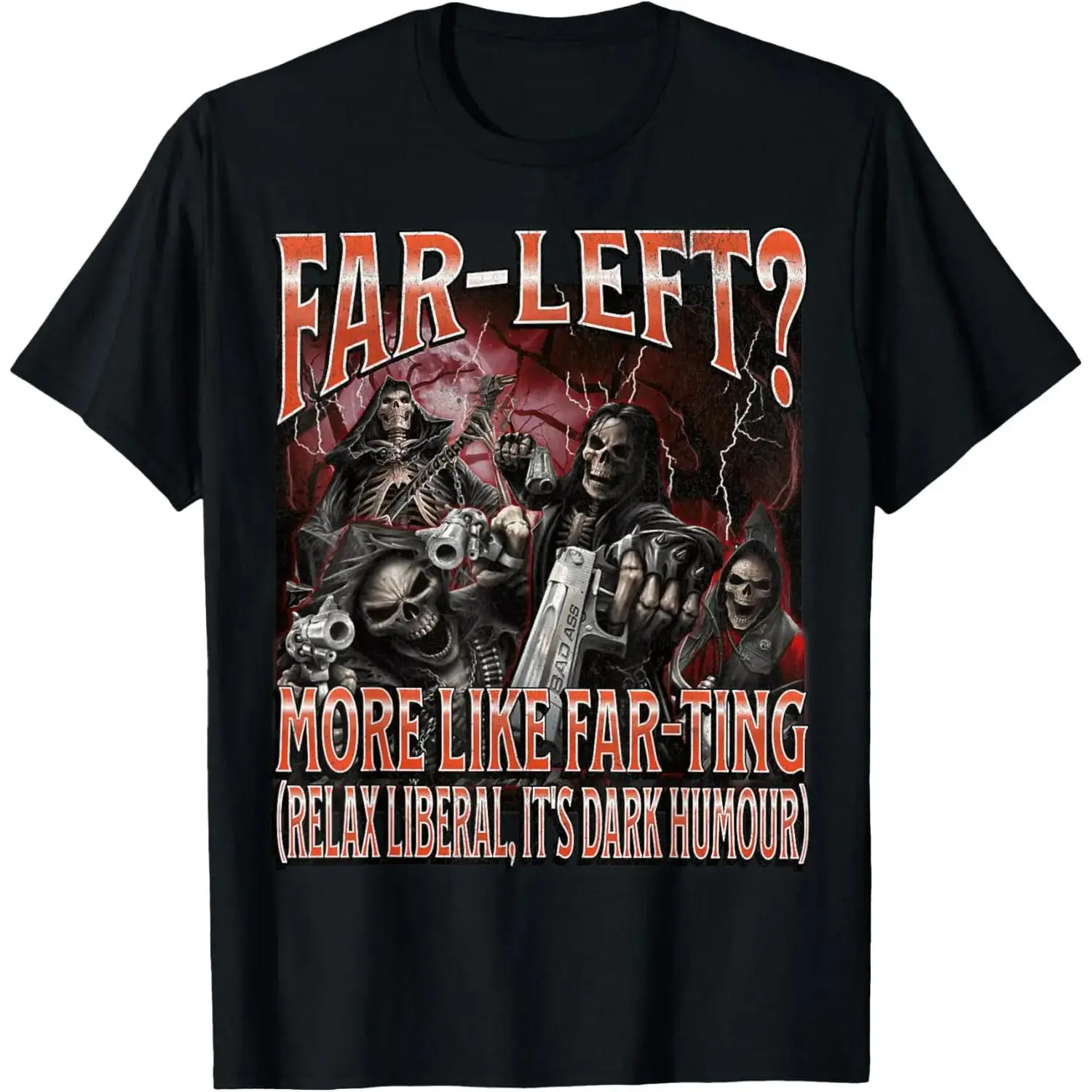 Unisex Funny Meme T-Shirt with Skeleton Graphic, Soft Cotton Bootleg Style Top, Casual Short Sleeve Round Neck Tee for Men, Plus Size 2XL