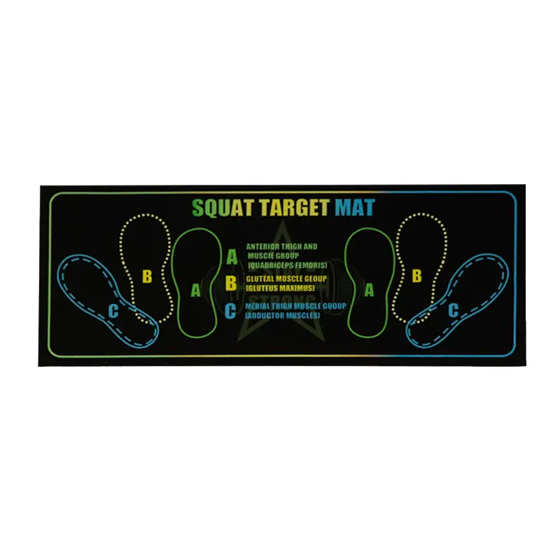 2-Tone Non-Slip Durable Unisex Rubber Mats for Gym - Home or Gym Use, Floor Exercise Mats, Functional Fitness Accessory, Stability Focus, Targeted Muscle Training Zones, Comfort Boost, Home Fitness Gift