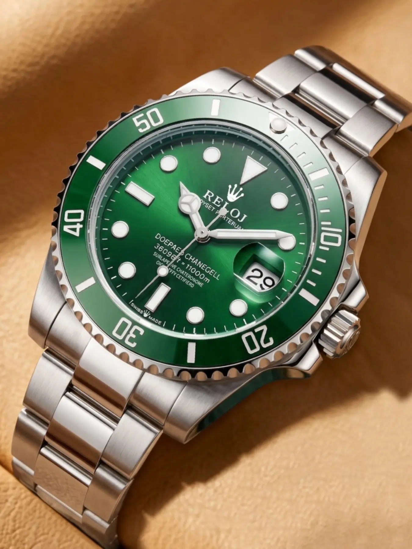 Trendy men must come Classic Water Ghost Men's Quartz Steel Belt Watch, Stainless Steel Wristwatch, Deep Waterproof+Luminous Pointer, Business and Leisure, Light Luxury and High End Sense, Versatile for Workplace and Outdoor Daily Use