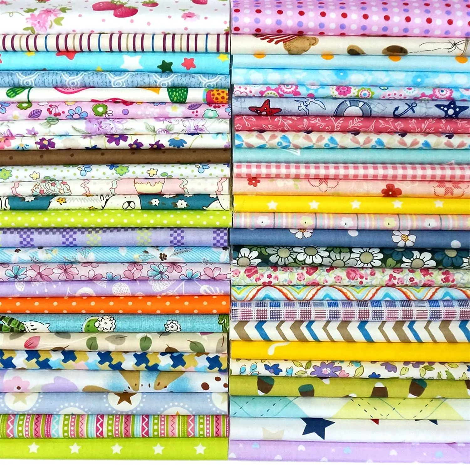 50 count 8" x 8" Fabric Squares   Fabric  Quilting Craft Supplies Floral Precut Squares Patchwork for Sewing DIY Quilt Patchwork
