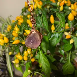 Raw Amethyst Crystal Necklace