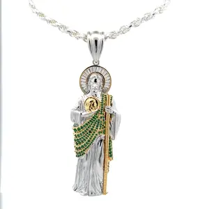 St Jude 3D Necklace (Sterling Silver 925)