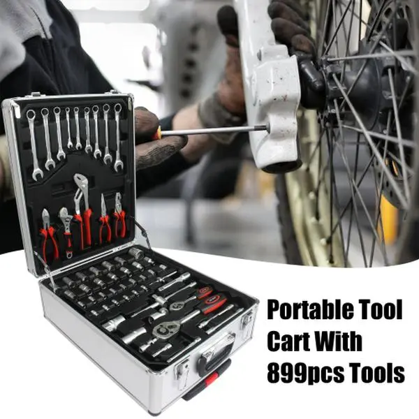399pcs Home Repair Tool Set Kit, Toolbox Storage Case with 4 Drawers ...