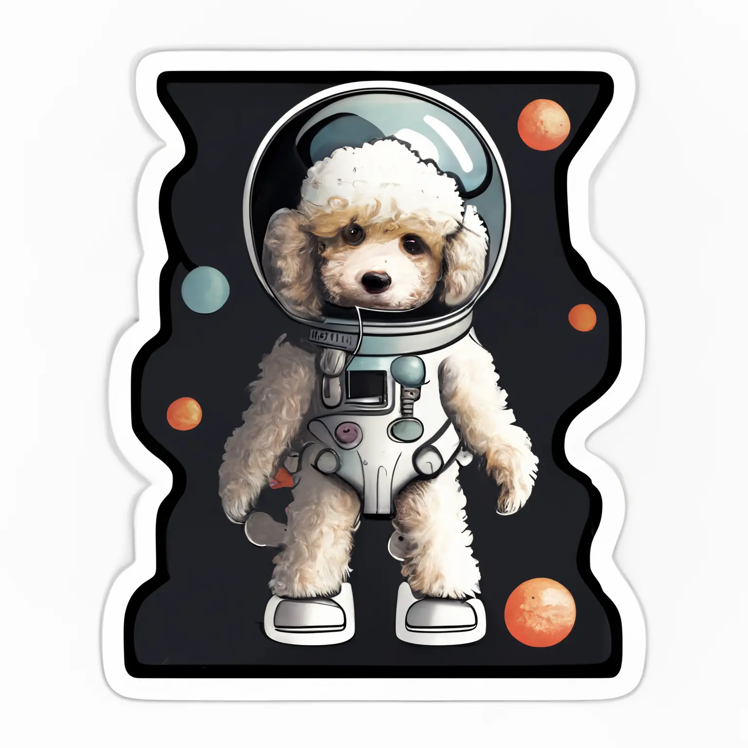 Poodle Dog Vinyl Decal Sticker for Car, Laptop, Tumbler and More. # 1574