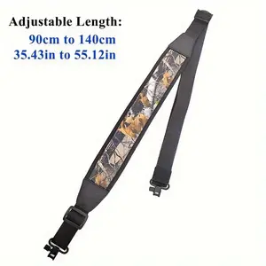 Two-point Adjustable Shoulder Strap with Swivel Hooks Durable Nylon Webbing 90cm to 140cm Length 35in to 55in Anti-wear Polymer Composite