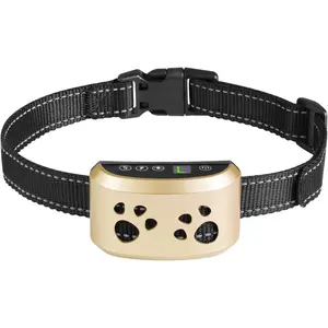 Dog Barking Stop Collar, Smart Barking Stop Collar Suitable for Small Dogs, Medium Dogs, and Large Dogs, Barking Stop Collar with 4 Training Modes and 7 Levels of Sensitivity