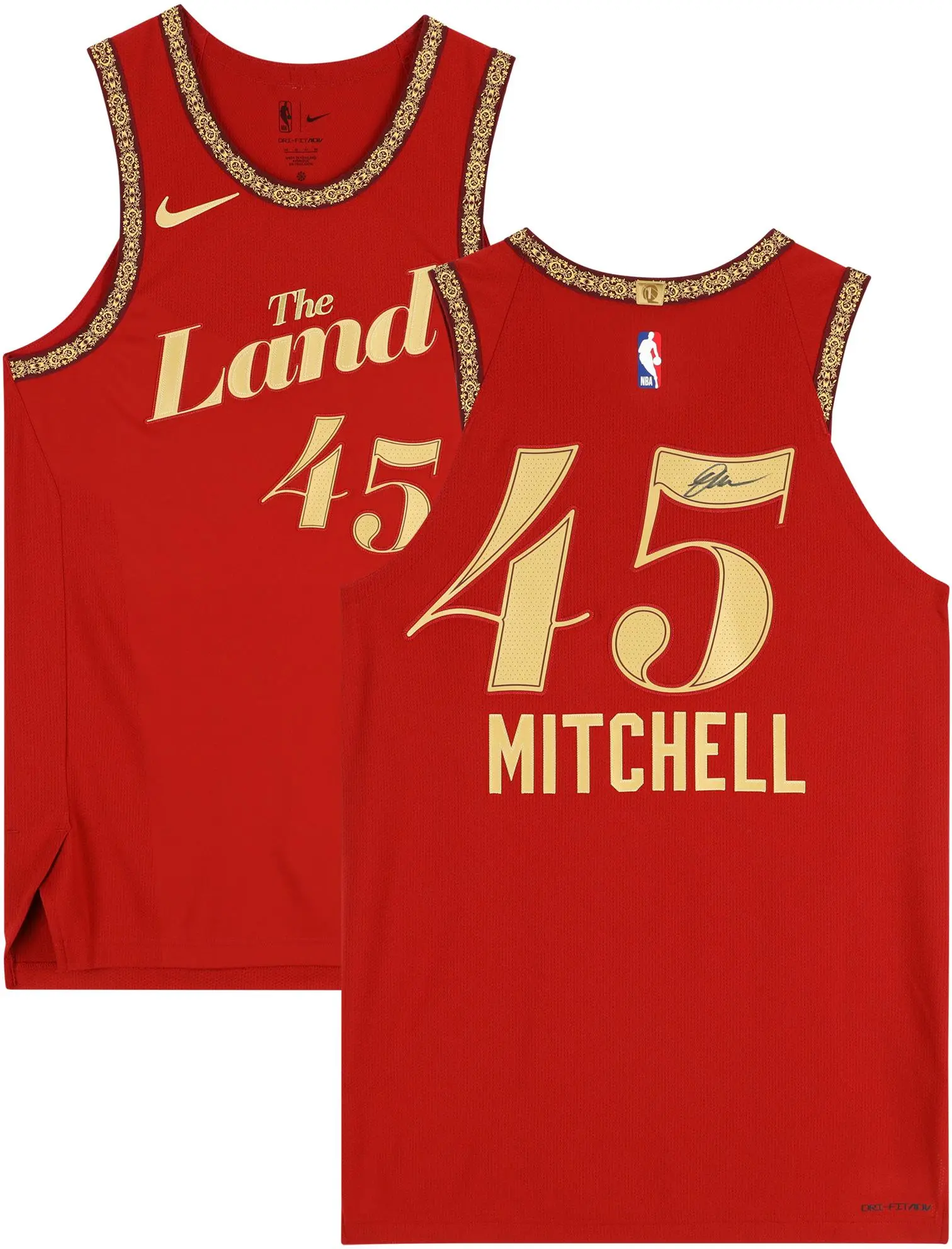 Donovan Mitchell Cleveland Cavaliers Autographed Wine Nike 2023-2024 City Edition Swingman Jersey - Fanatics Authentic Certified
