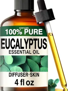 KUKKA Eucalyptus Essential Oil for Diffuser - 4 fl oz Fresh Scent for Home & Shower, fathersdaygift, tiktokshopstockup,Summervibes