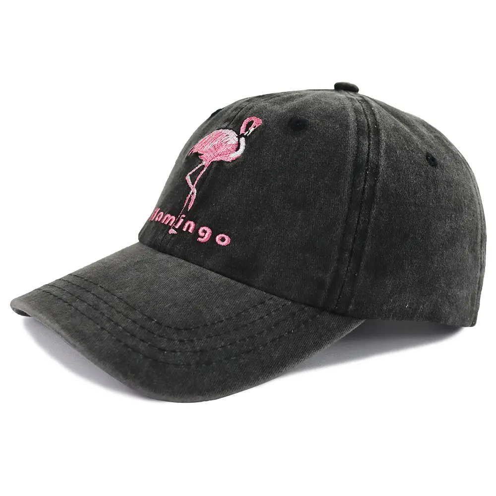 Pink Flamingo Gifts for Women Men Girls, Cute Animal Flamingo Hats, Funny Flamingo Ornament Decor, Birthday Embroidered Mom Dad Baseball Cap