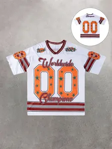 Glorious Moment Global Champion Commemorative Sweatshirt, Blend Retro and Modern Design, Showcase Winning Style, Summer Sports Tee, Jersey Tee