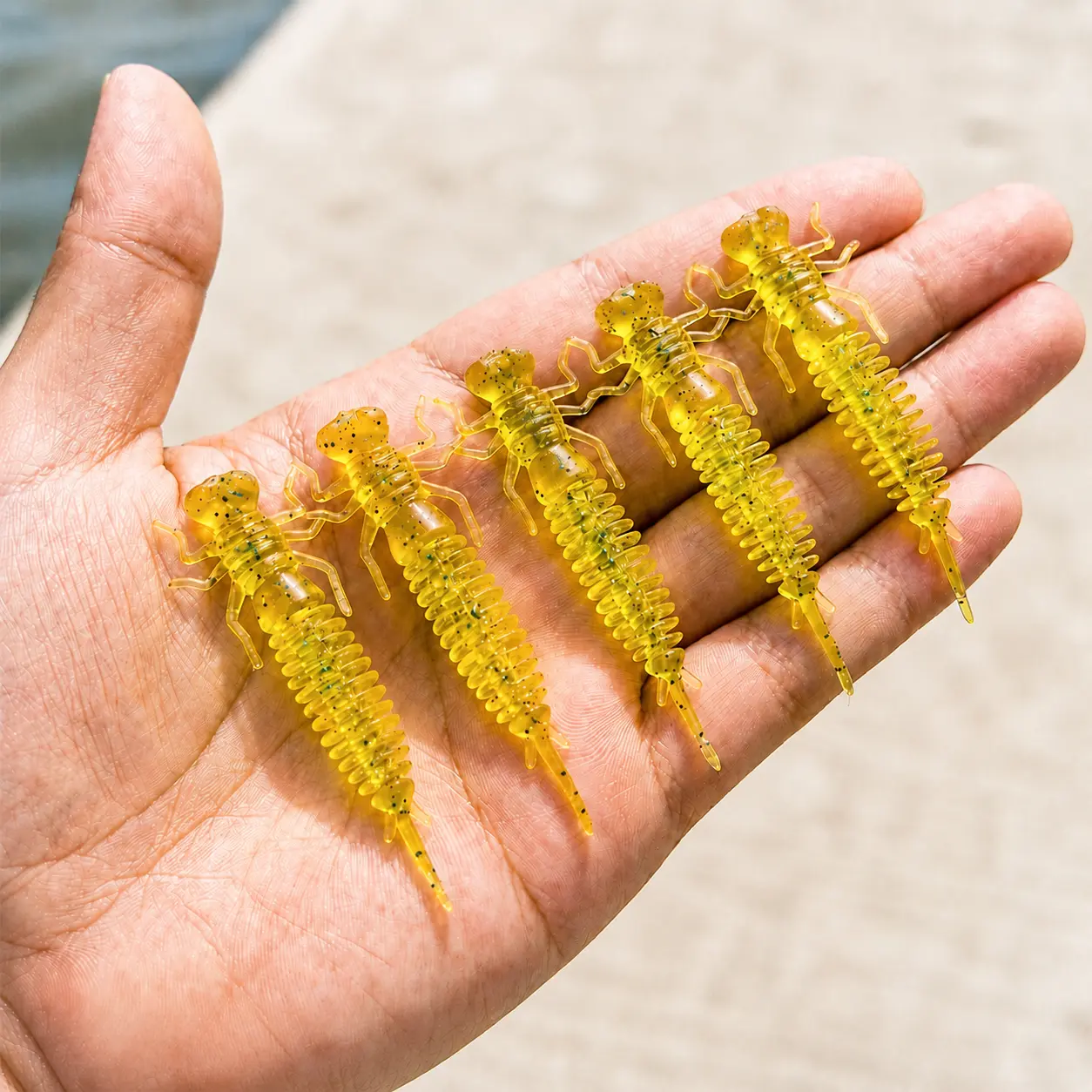 20pcs Realistic Dragonfly Larva Soft Plastic Lures, 2.8 in Compact Insect Baits for Bass, Trout Fishing Gear, Artificial Fishing Lure, Realistic Shape, Subtle Movement, Detailed Body Shape