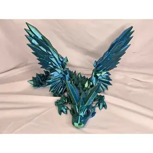 3d Printed Crystal Winged Dragon
